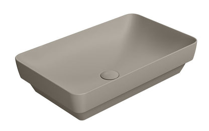 PURA Lavoar ceramic pe blat 60x38cm, tortora mat