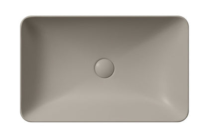 PURA Lavoar ceramic pe blat 60x38cm, tortora mat
