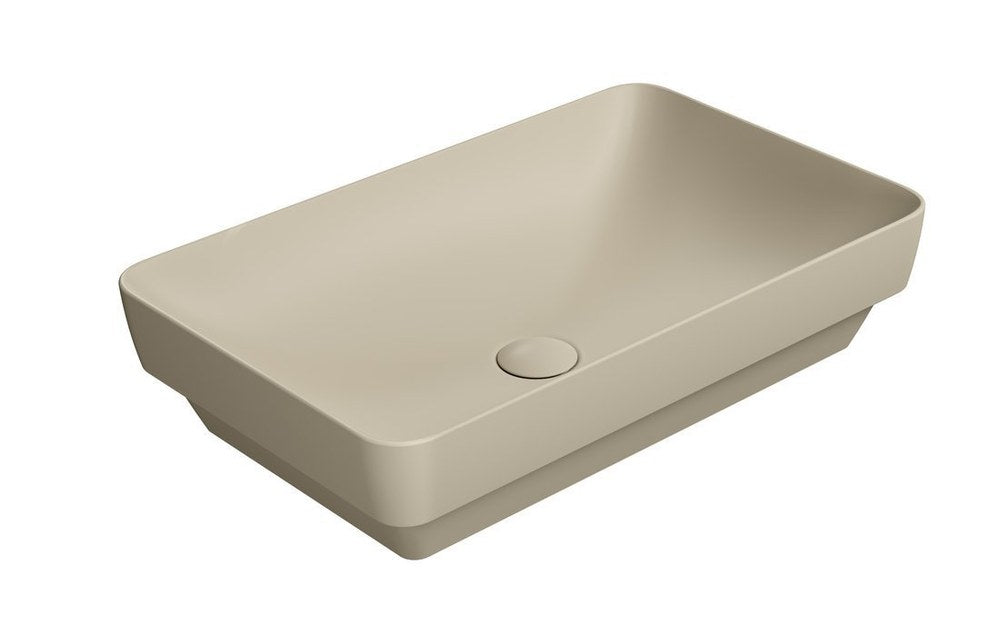 PURA Lavoar ceramic pe blat 60x38cm, creta mat