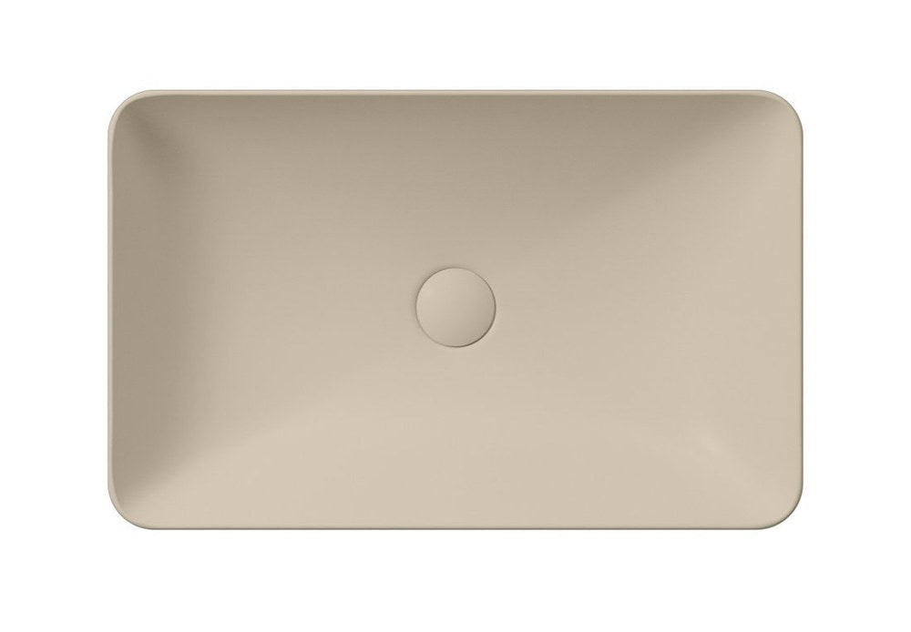 PURA Lavoar ceramic pe blat 60x38cm, creta mat