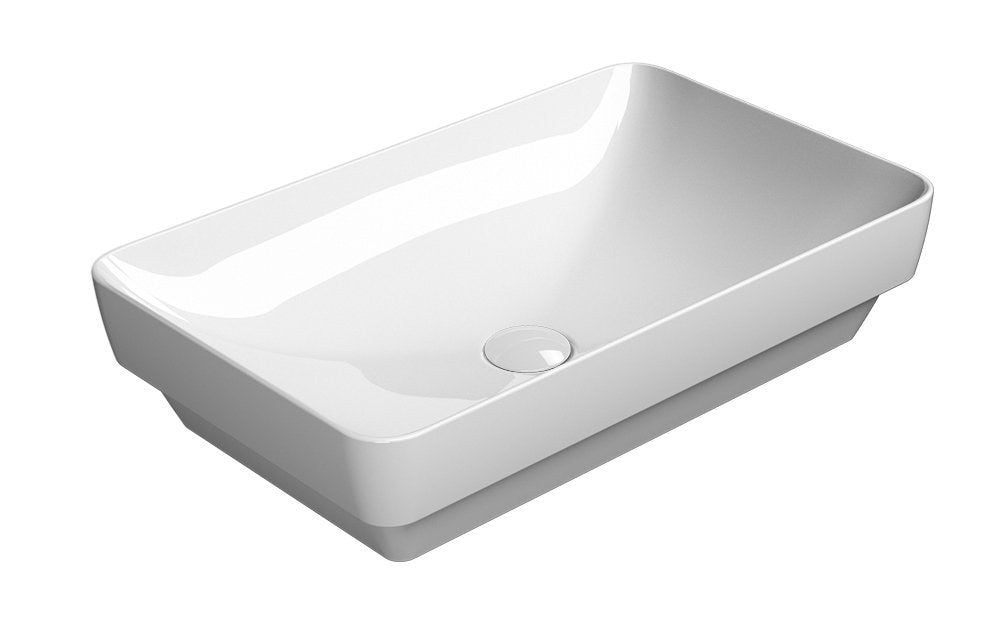 PURA lavoar ceramic pentru montaj pe blat 60×38 cm, alb ExtraGlaze
