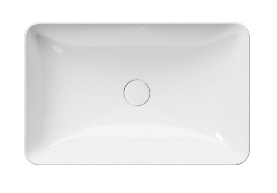PURA lavoar ceramic pentru montaj pe blat 60×38 cm, alb ExtraGlaze