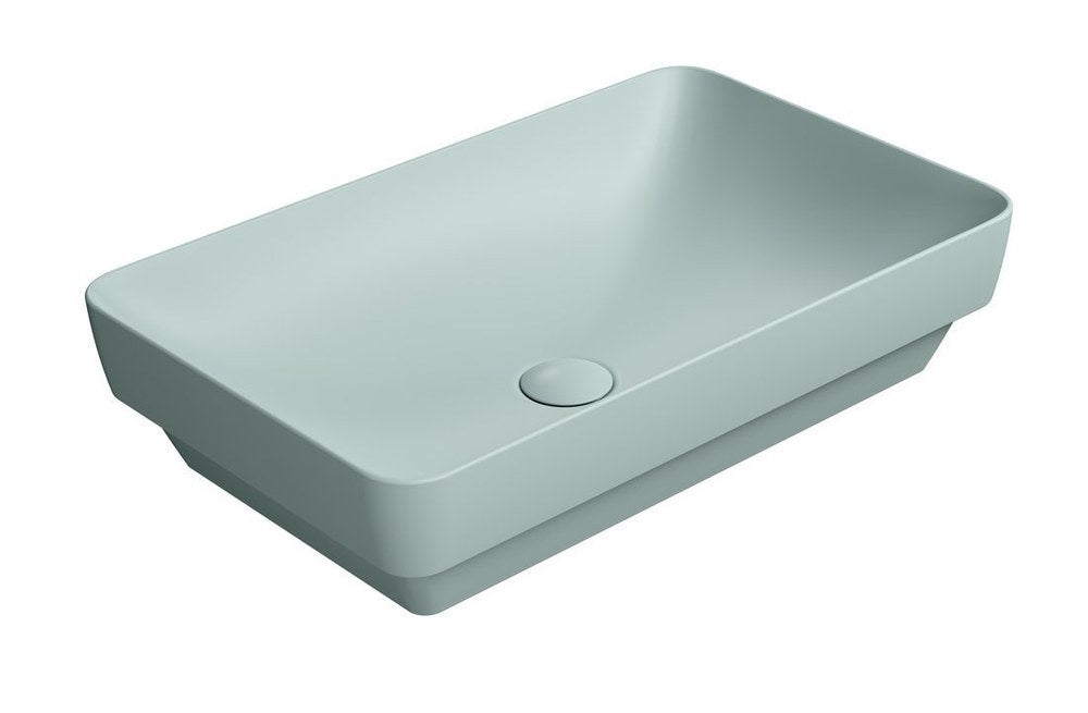 PURA Lavoar ceramic pe blat 60x38cm, ghiaccio mat