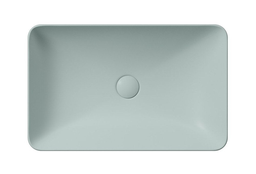 PURA Lavoar ceramic pe blat 60x38cm, ghiaccio mat