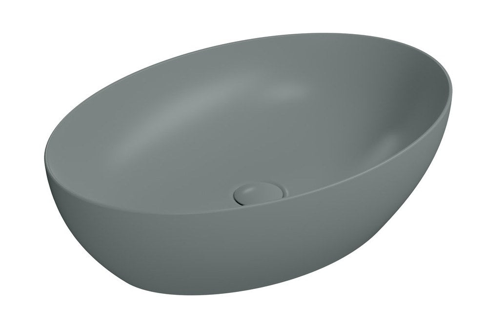 PURA lavoar ceramic pentru montaj pe blat 60×42 cm, agave mat