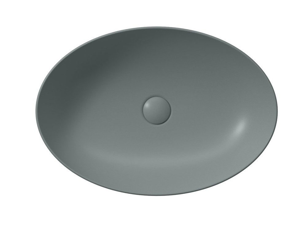 PURA lavoar ceramic pentru montaj pe blat 60×42 cm, agave mat