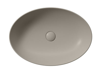 PURA lavoar ceramic pentru montaj pe blat 60×42 cm, tortora mat