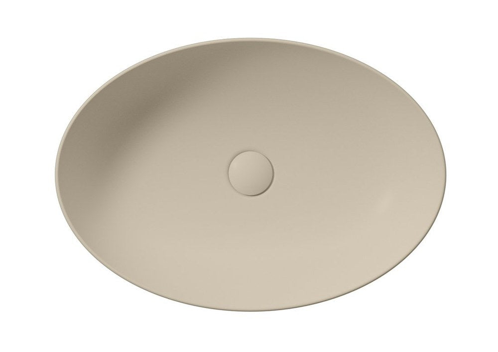 PURA lavoar ceramic pentru montaj pe blat 60×42 cm, creta mat