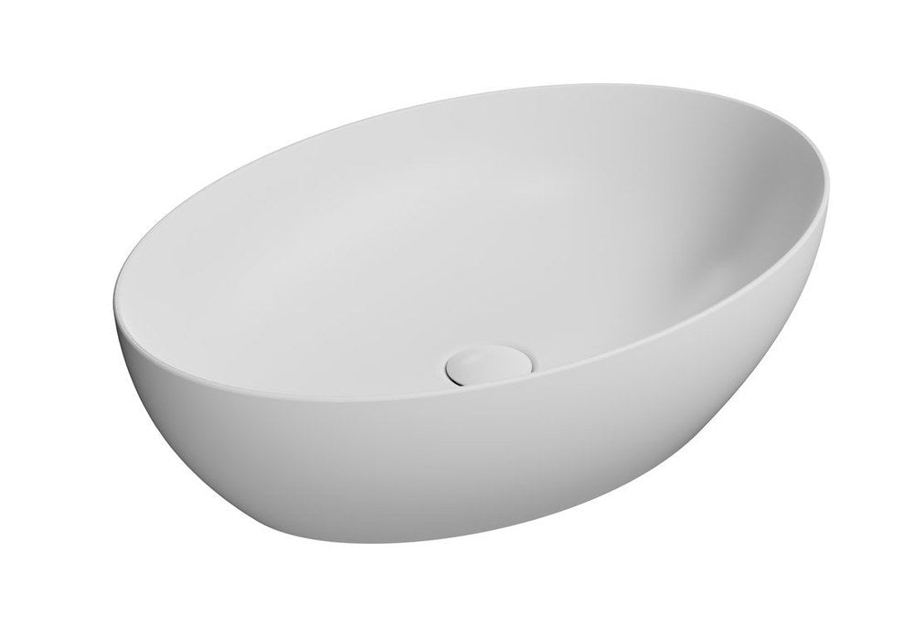 PURA lavoar ceramic pentru montaj pe blat 60×42 cm, alb mat