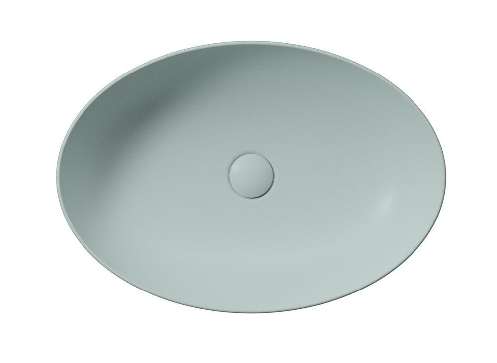 PURA lavoar ceramic pentru montaj pe blat 60×42 cm, ghiaccio mat