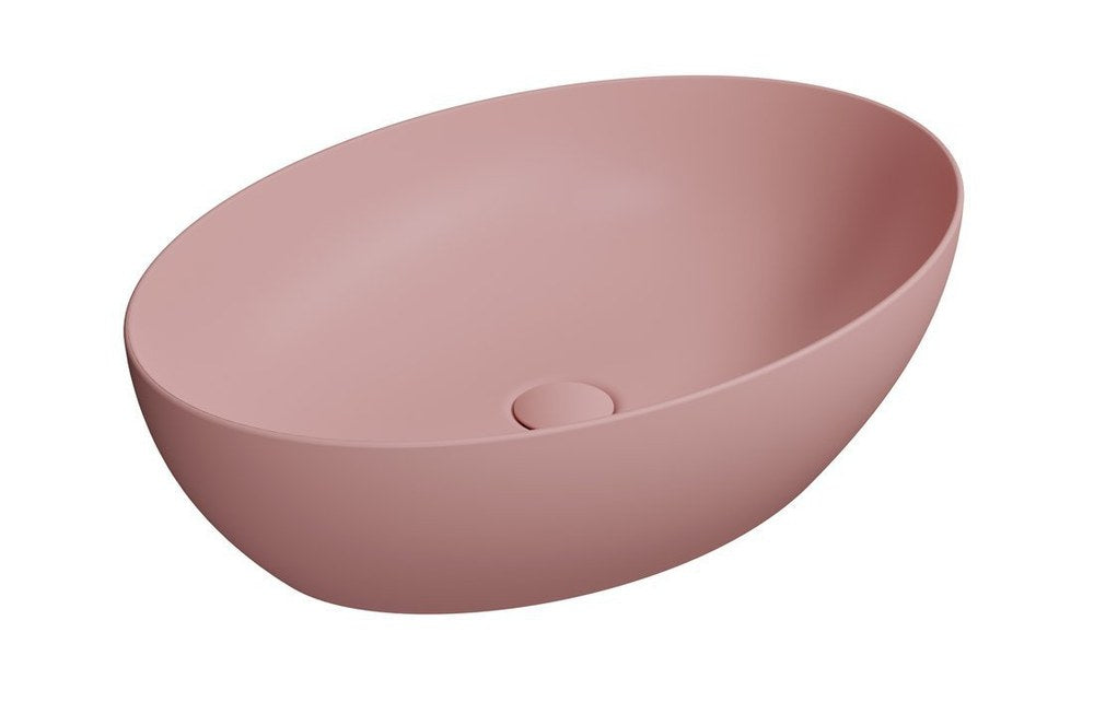 PURA Lavoar ceramic pe blat 60x42cm, blush mat