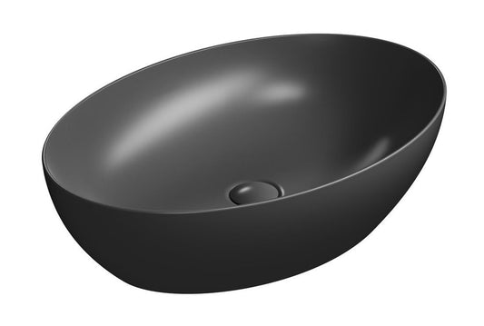 PURA lavoar ceramic pentru montaj pe blat 60×42 cm, negru mat