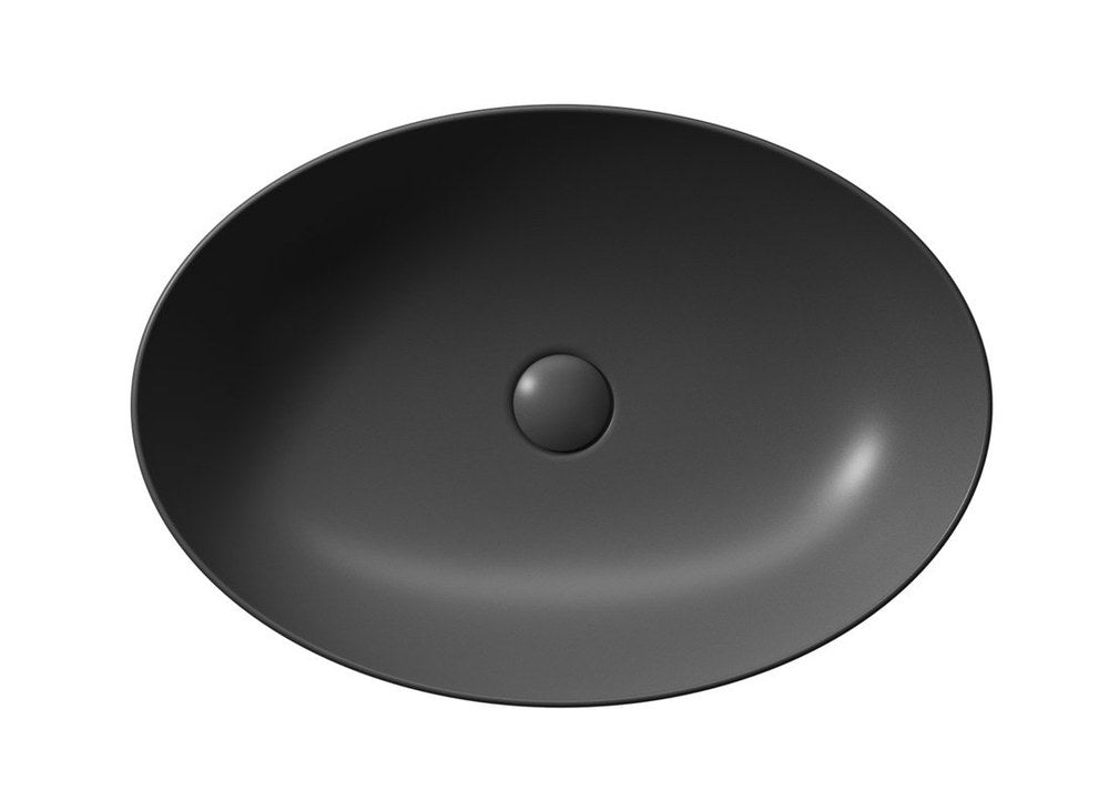 PURA lavoar ceramic pentru montaj pe blat 60×42 cm, negru mat