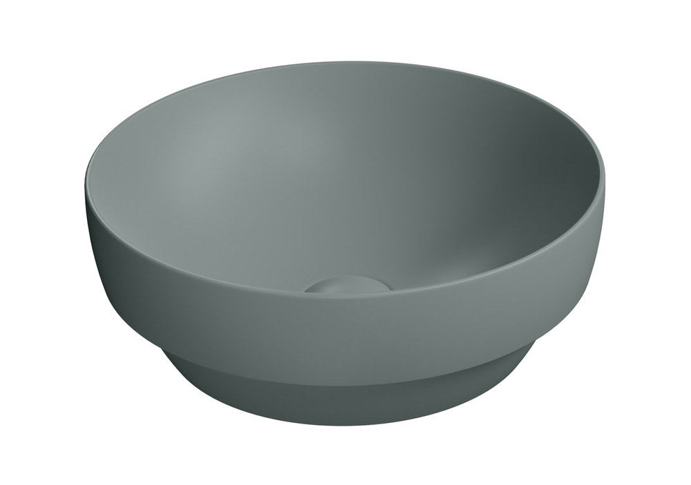 PURA Lavoar ceramic pe blat, Ø40cm, agave mat