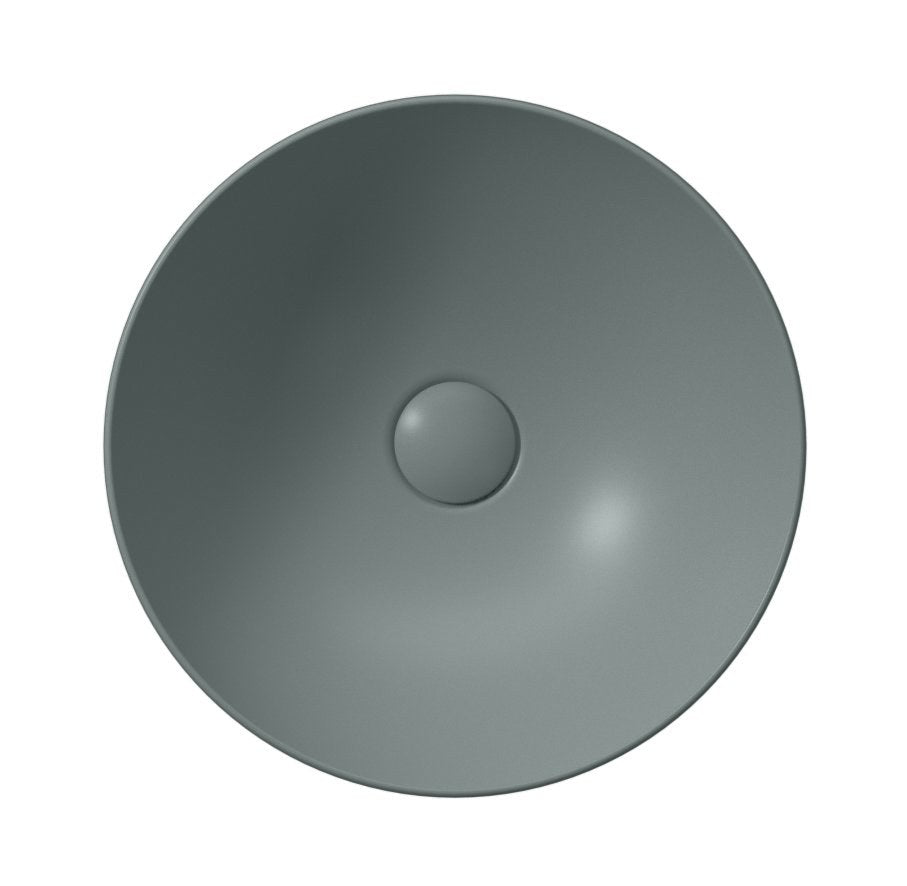 PURA Lavoar ceramic pe blat, Ø40cm, agave mat