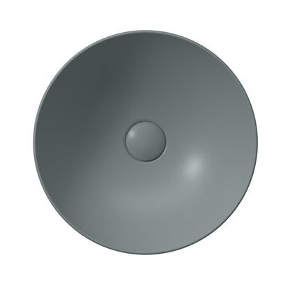 PURA Lavoar ceramic pe blat, Ø40cm, agave mat