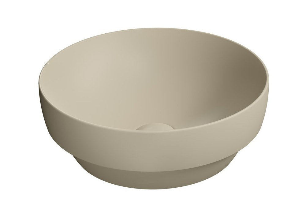 PURA Lavoar ceramic pe blat, Ø40cm, creta mat