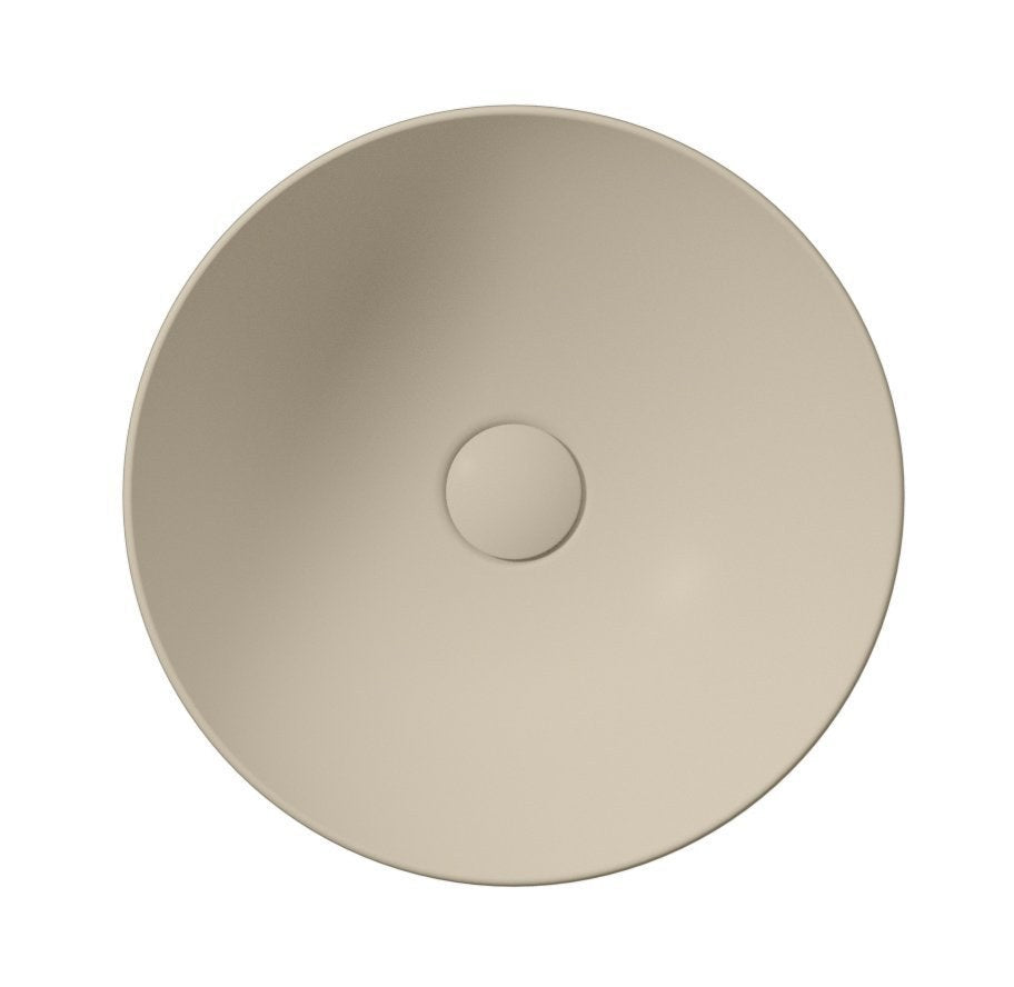 PURA Lavoar ceramic pe blat, Ø40cm, creta mat