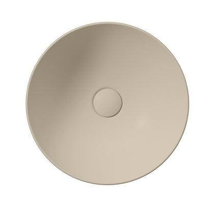 PURA Lavoar ceramic pe blat, Ø40cm, creta mat