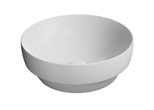 PURA Lavoar ceramic pe blat, Ø40cm, alb mat