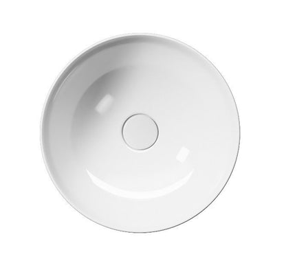 PURA lavoar ceramic pe blat Ø40 cm, alb ExtraGlaze