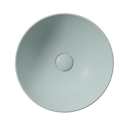 PURA Lavoar ceramic pe blat, Ø40cm, ghiaccio mat