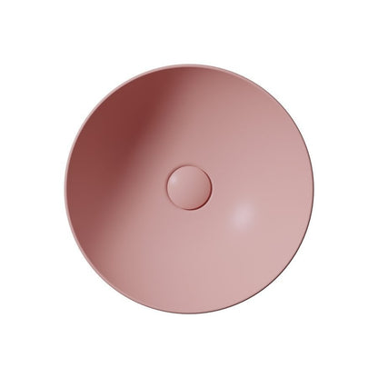PURA Lavoar ceramic pe blat, Ø40cm, blush mat