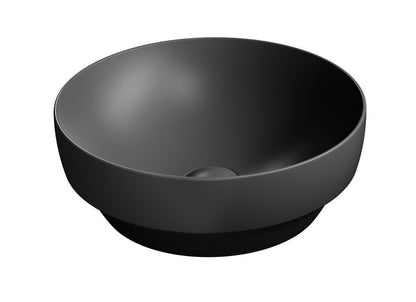 PURA Lavoar ceramic pe blat, Ø40cm, negru mat