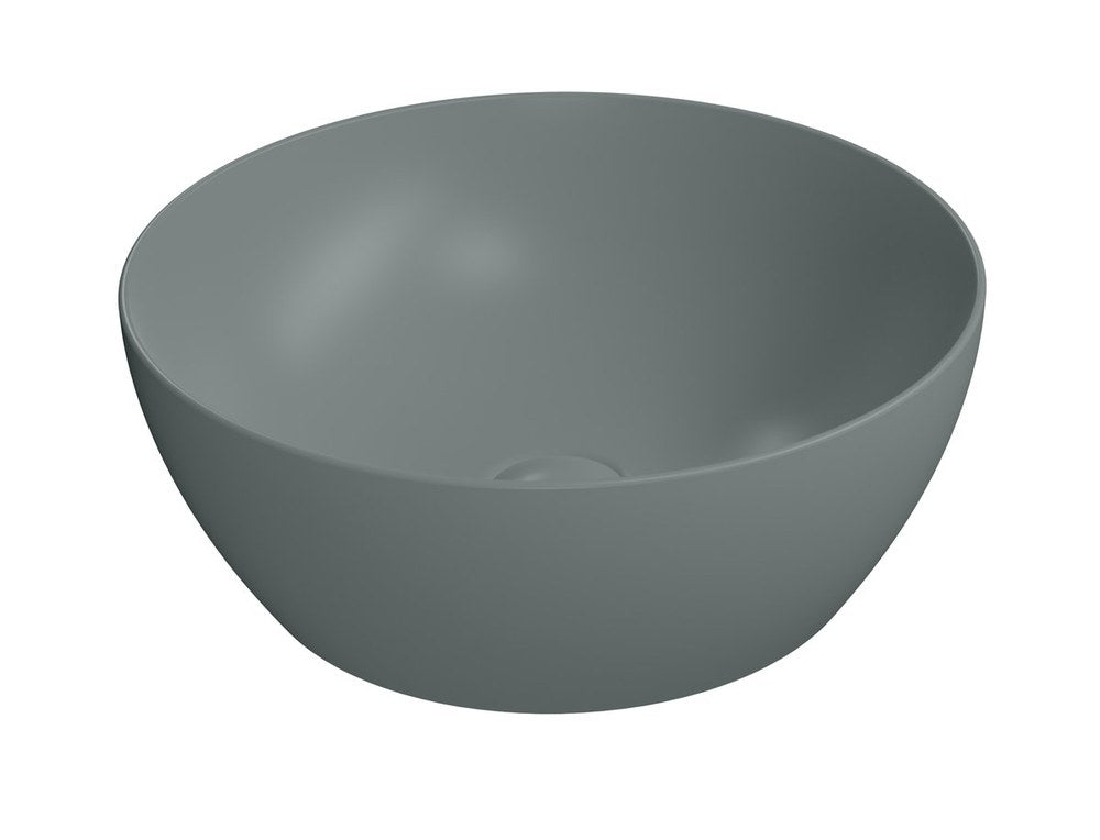 PURA lavoar ceramic pentru montaj pe blat Ø 42 cm, agave mat