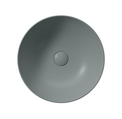 PURA lavoar ceramic pentru montaj pe blat Ø 42 cm, agave mat