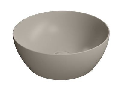 PURA lavoar ceramic pentru montaj pe blat Ø 42 cm, tortora mat