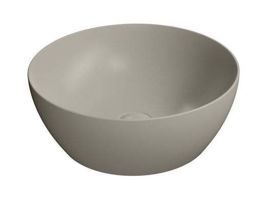 PURA lavoar ceramic pentru montaj pe blat Ø 42 cm, tortora mat