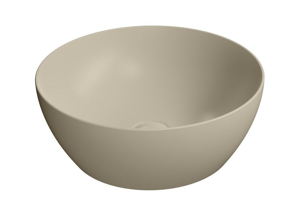 PURA lavoar ceramic pentru montaj pe blat Ø 42 cm, creta mat