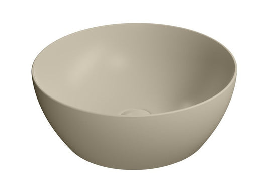 PURA lavoar ceramic pentru montaj pe blat Ø 42 cm, creta mat