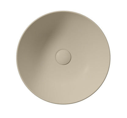 PURA lavoar ceramic pentru montaj pe blat Ø 42 cm, creta mat