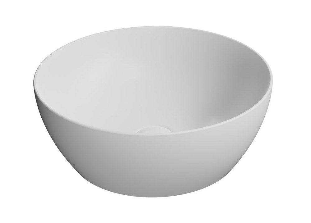 PURA lavoar ceramic pentru montaj pe blat Ø 42 cm, alb mat