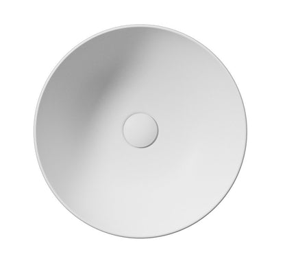 PURA lavoar ceramic pentru montaj pe blat Ø 42 cm, alb mat