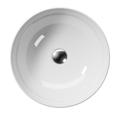 PURA lavoar ceramic pentru montaj pe blat Ø 42 cm, alb lucios ExtraGlaze