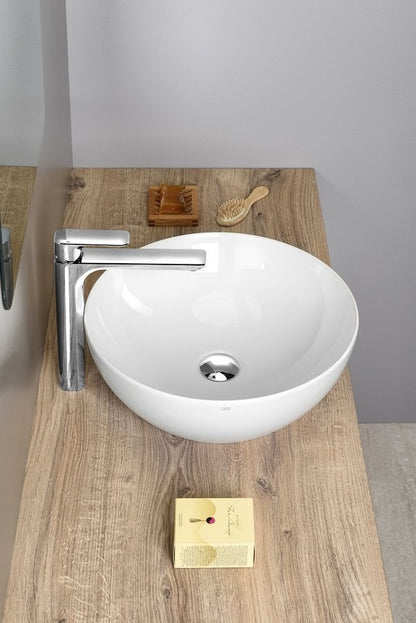 PURA lavoar ceramic pentru montaj pe blat Ø 42 cm, alb lucios ExtraGlaze