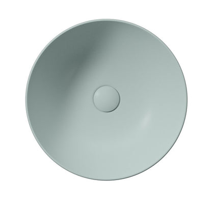 PURA lavoar ceramic pentru montaj pe blat Ø 42 cm, ghiaccio mat