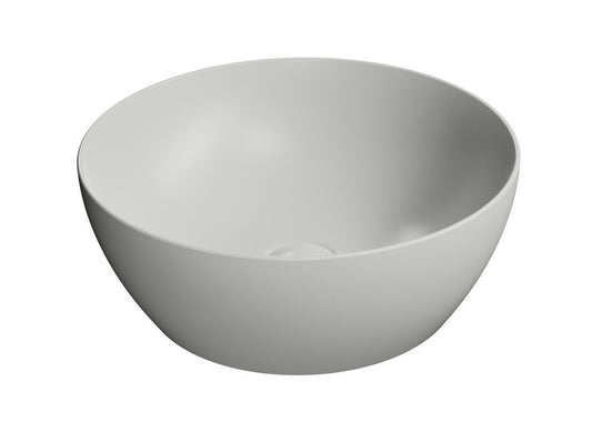 PURA lavoar ceramic pentru montaj pe blat Ø 42 cm, cenere mat