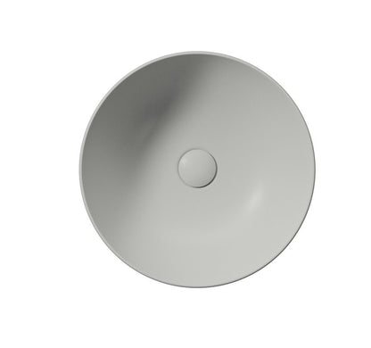 PURA lavoar ceramic pentru montaj pe blat Ø 42 cm, cenere mat