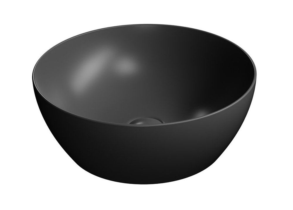 PURA lavoar ceramic pentru montaj pe blat Ø 42 cm, negru mat