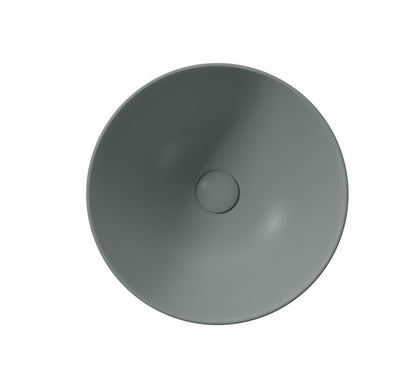 PURA Lavoar ceramic pe blat înalt, Ø42cm, agave mat