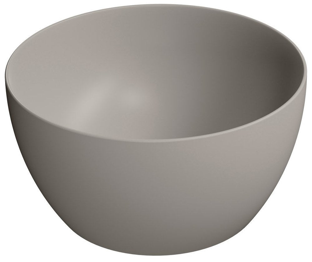PURA Lavoar ceramic pe blat înalt, Ø42cm, tortora mat