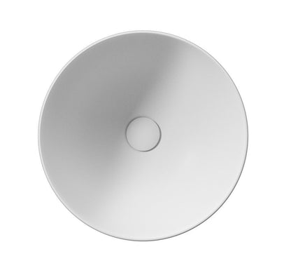 PURA Lavoar ceramic pe blat înalt, Ø42cm, alb mat