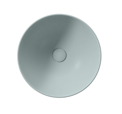 PURA Lavoar ceramic pe blat înalt, Ø42cm, ghiaccio mat