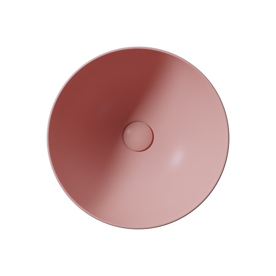 PURA Lavoar ceramic pe blat înalt, Ø42cm, blush mat