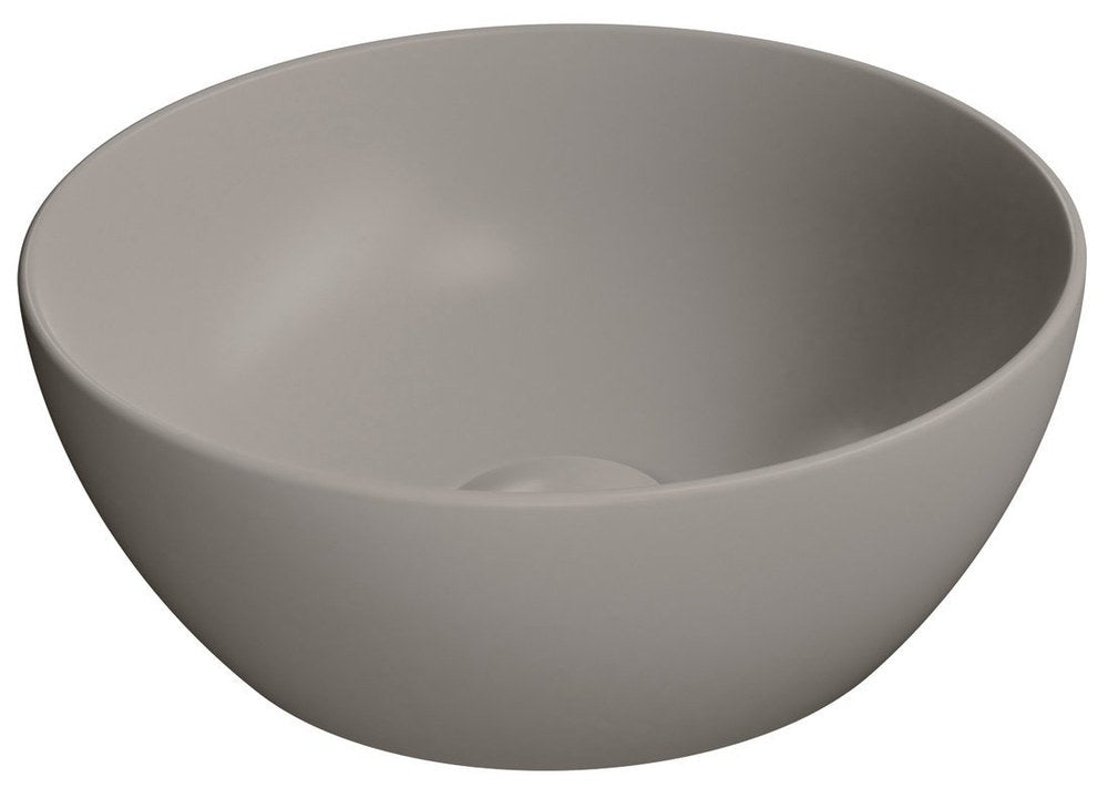 PURA Lavoar ceramic pe blat, Ø32cm, tortora mat