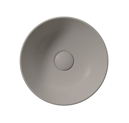 PURA Lavoar ceramic pe blat, Ø32cm, tortora mat